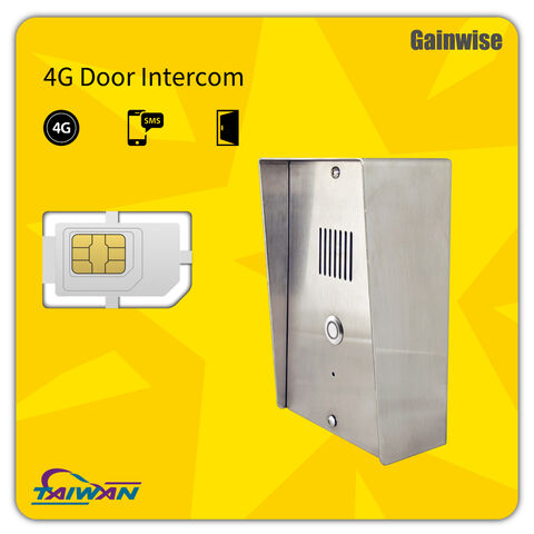 Mise à niveau d'interphone d'appartement ancien - Interphone de porte 4G VoLTE résistant aux intempéries avec accès à distance