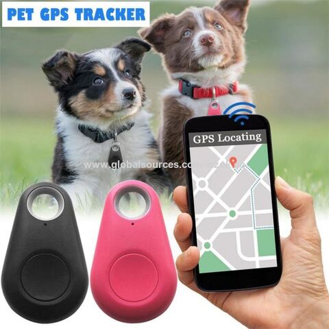 Traceur gps chien, mini traceur gps etanche pour animaux de compagnie chien  chat clés portefeuille sac enfants gps tracker anima