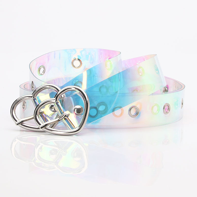 Buy Wholesale China Pvc Holographic Single Grommet Belt With Metal Buckle & Belt  Man at USD 0.7