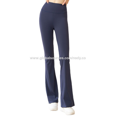 Wholesale Factory Yoga Pants Seamless Casual Wide-Leg Sports Gym Running  Active Hip Lift High Waist Fitness Flare Leggings - China Flare Leggings  and Seamless Flare price