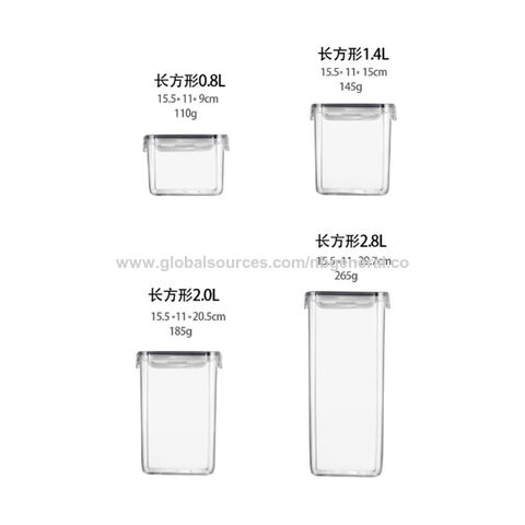 Buy Wholesale China 0.5-1.4l Large Food Storage Containers Bpa