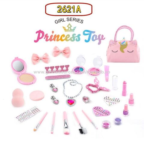 Fashion Girls Make Up Toy Set Pretend Play Princess Pink Makeup