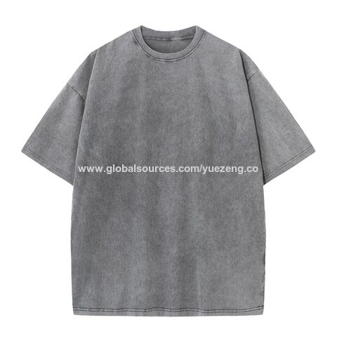 Wholesale Premium Super Heavyweight Acid Wash 100% Cotton 230gsm Oversized  Vintage T-shirt $5.2 - Wholesale China Acid Washed T Shirts at Factory  Prices from Nangong Yuezeng Apparel & Accessories Factory