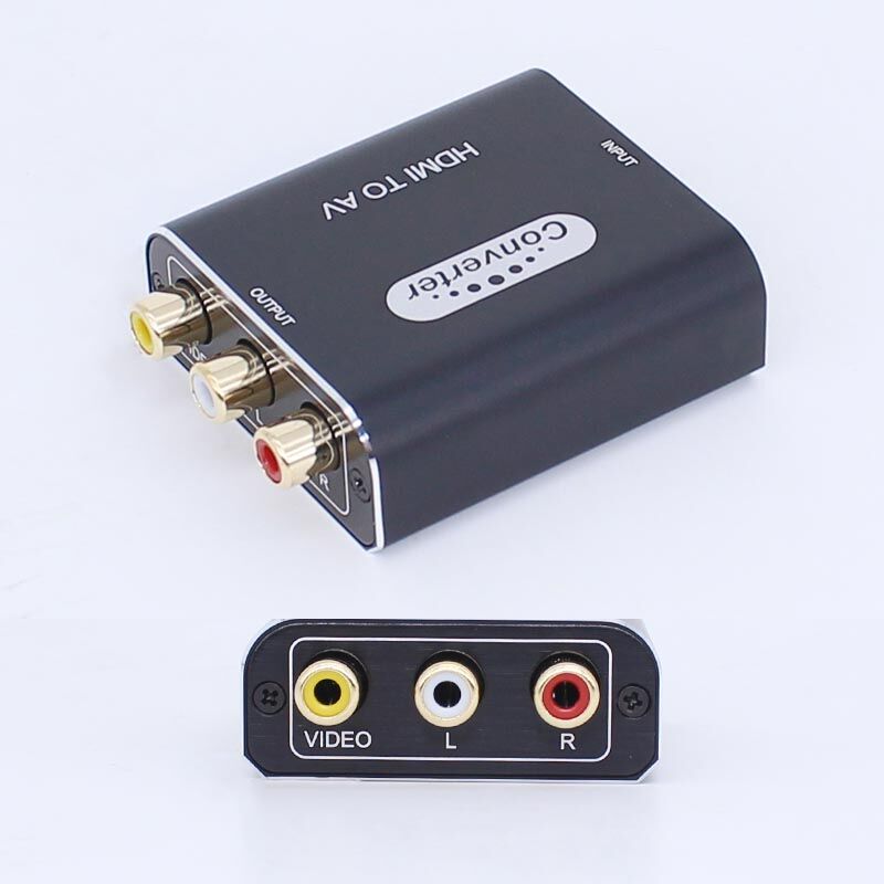 Buy Wholesale China Aluminum Hdmi To Rca Converter Hdmi To Av 3rca Cvbs  Composite Video Audio Converter Adapter Supports Tv Stick, Roku & Adapter  at USD 3.45