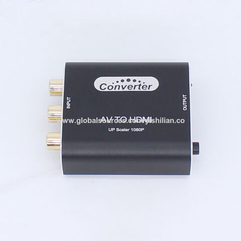 HDMI a RCA, Convertidor HDMI a RCA 1080P HDMI a 3RCA CVBs Convertidor de  Video Compuesto Adaptador de Audio Soporta PAL/NTSC para TV Stick, Roku