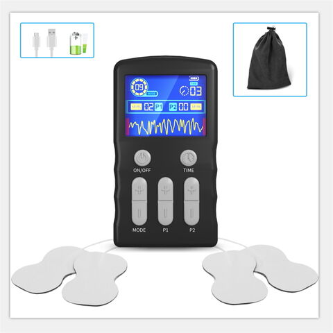 Électrostimulateur Musculaire, Appareil Electrostimulation Musculaire,  Double Sortie Masseur Stimulateur Musculaire 16 Modes