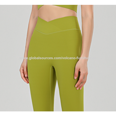 Wholesale Nude Yoga Pants Women's High-waisted Elastic Exercise Leggings  Body Fitness Pants - China Wholesale Legging $0.95 from Quanzhou Gude  Volcano Furniture Co.,Ltd