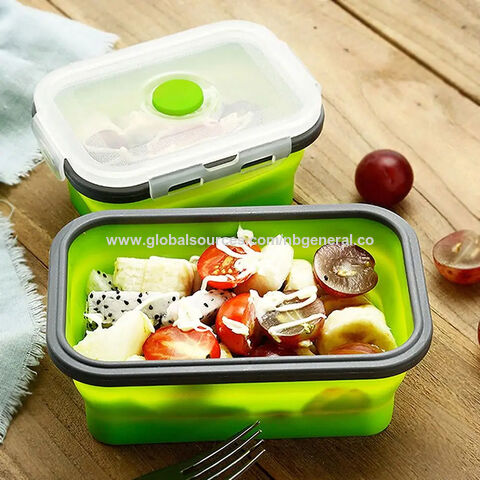 4pcs/lot Lunch Box Set Bento Box for Adult/Kid/Toddler 1000ML 4/3  Compartment Sandwich Lunch Box Fruit Picnic Box Microwave Safe
