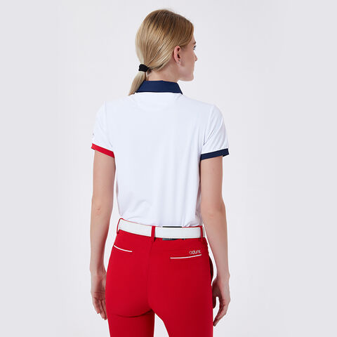 Kurzarm-Poloshirt für Mädchen, Performance Golf-Poloshirt, Aktives Sportoberteil, T-Shirt