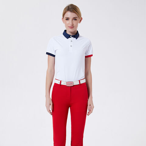 Kurzarm-Poloshirt für Mädchen, Performance Golf-Poloshirt, Aktives Sportoberteil, T-Shirt