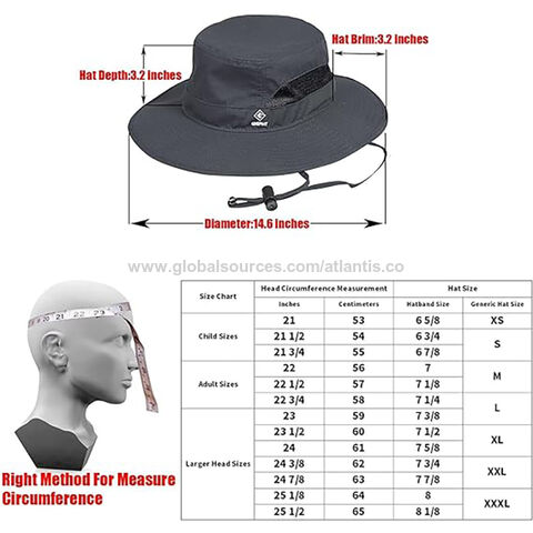 Buy China Wholesale Waterproof Large Brim Bucket Hat With String