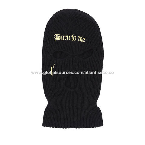 Htwon 3-Hole Full Face Cover Ski Balaclava Mask Knitted Hat Unisex Winter  Soft Balaclava Warm Windproof Ski Mask Cap, Rose red 