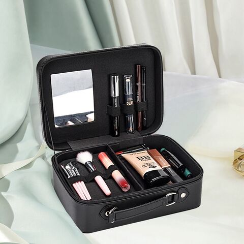 Foldable PU Leather Leather Makeup Brush Case Waterproof Travel