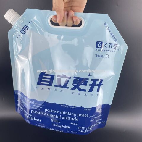 Hot Sale Clear Storage Plastic Doypack Foldable Portable 4L 5