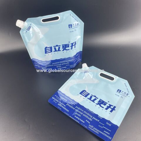 Hot Sale Clear Storage Plastic Doypack Foldable Portable 4L 5