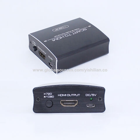 Convertidor de Scart a Hdmi 1080p / 720p con cable USB para Hdtv Stb Vhs  Xbox Ps3 Sky Dvd