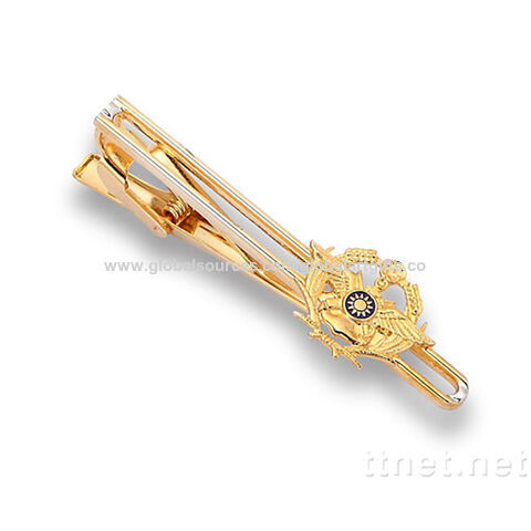 Tie Bar Clip, Star Wars Gold Millennium Falcon Mens Accessories Handmade 