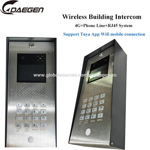 Fingerprint IP intercomunicador timbre, 4 cables WiFi Video portero para  Casa única - China Video portero, intercomunicador