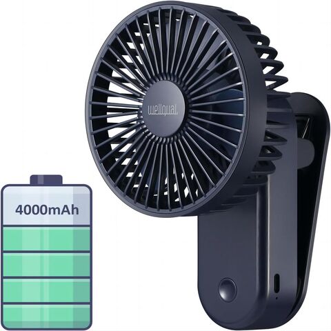Ventilateur portable rechargeable 10 000 mAh, ventilateur à clip de 8  pouces à piles, ventilateur USB, 4 vitesses, débit d'air puissant, pince  robuste pour bureau, voiture de golf, voyage en plein air