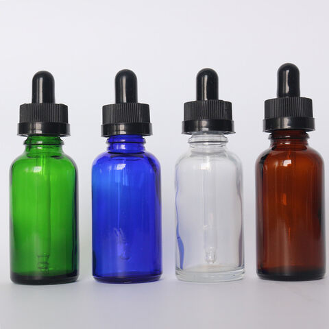 Amber 1oz Dropper Bottle (30ml) Pack of 4 - Glass Tincture Bottles with Eye  Droppers for Essential Oils & More Liquids - Leakproof Travel Bottles