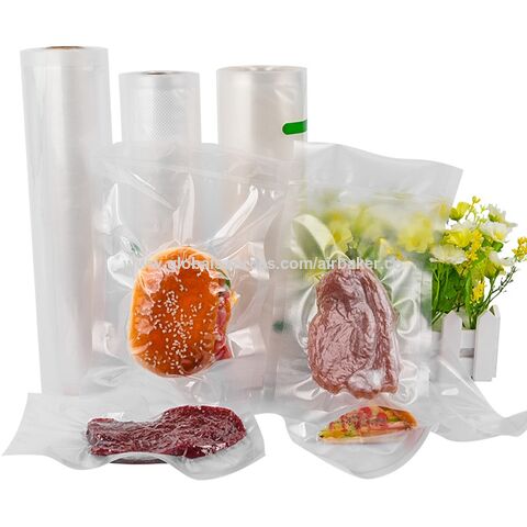 Eco Biodegradable Embossed Clear Plastic Compression Freeze Food