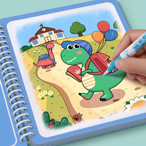 Like-Livre de peinture à l'eau Enfants dessin à l'eau coloriage livre de  peinture bébé enfants jouets jouet d'éducation