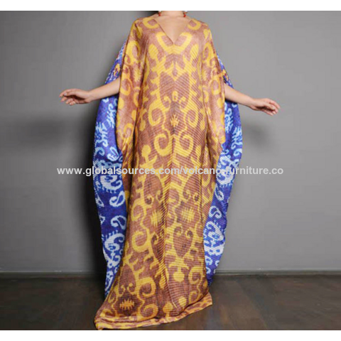 Buy Wholesale China Wholesale Traditional Design Middle East New V-neck  Abaya Robe Muslim Cashew Flower Printing Muslim Lady Dress & Lady Dress at  USD 6.95