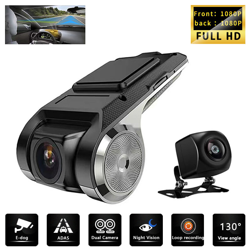 Dash Cam 2 Channel Full Hd 1080p Car Dvr Usb Adas Video Recorder Night  Vision Front & Back Camera For Android Car Radio - Buy China Wholesale Dash  Camera $18.99 | Globalsources.com