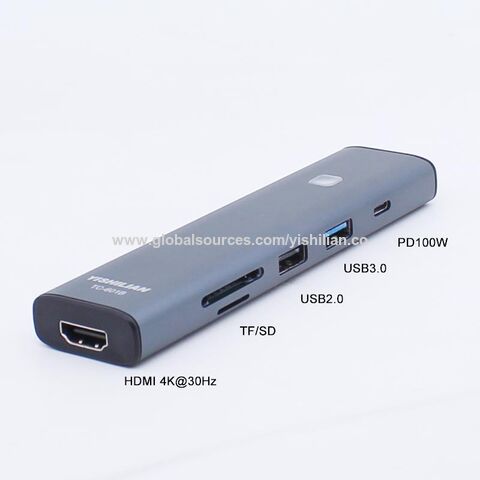 5 in 1 Type-C 4K HDMI USB C HUB PD100W Charging For Apple iPad Macbook Air  Pro