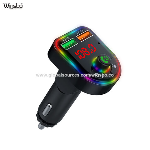 Compre Transmisor Fm Bluetooth Para Coche, Adaptador De Radio Fm Bluetooth,  Reproductor De Música, Llamadas Manos Libres En El Coche y Bluetooth Fm  Transmitter de China por 2.89 USD