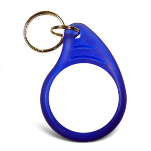 Porte-clés RFID ABS, Rouge+Blanc Transparent/TK4100 (Compatible EM), Fréquence 125kHz, Lecture Seule (AB0005) - Idéal pour le contrôle d'accès et les systèmes d'identification.