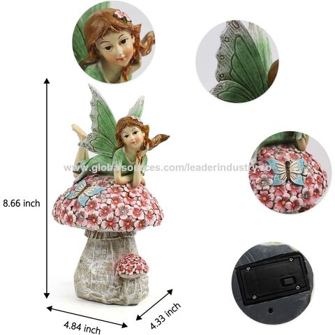 Compre Bsci Fábrica Jardín Decoración De Hadas Para Exterior Solar Powered  Resina Adornos Divertido Jardín Hadas Figurines y Figuras De Hadas  Decoración De Hadas De Jardín de China por 5.63 USD