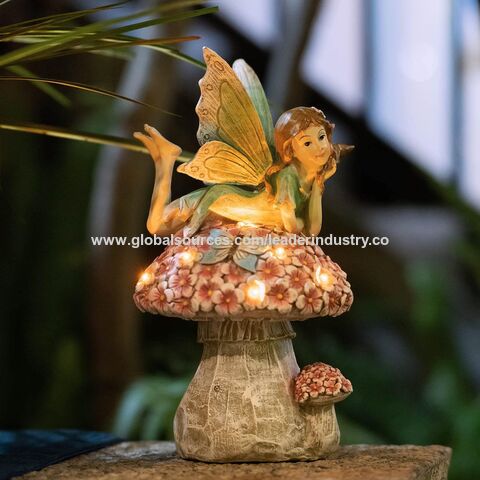 Compre Bsci Fábrica Jardín Decoración De Hadas Para Exterior Solar Powered  Resina Adornos Divertido Jardín Hadas Figurines y Figuras De Hadas  Decoración De Hadas De Jardín de China por 5.63 USD