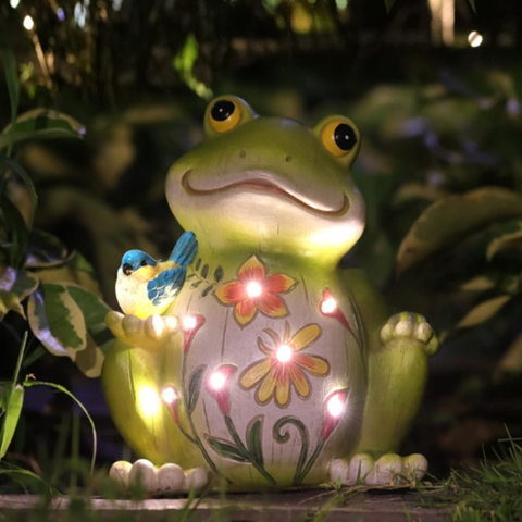 Outdoor Frog Sculpture/solar Resin Garden Outdoor Sculpture/christmas  Decoration/frog Gift Sculpture Decoration/suitable For Home $3.5 -  Wholesale China Easter Decoration/spring Garden Decoration at Factory  Prices from Shanghai Bi-Lotus Import And