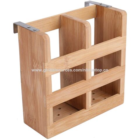 Basics Folding 2-Tier Bamboo Dish Drying Rack with Utensil Holder -  Collapsible, Natural MSRP $29.99 Auction