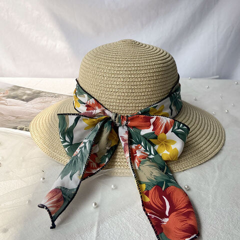 Chapeaux de soleil à large bord pour femme - Chapeau de paille