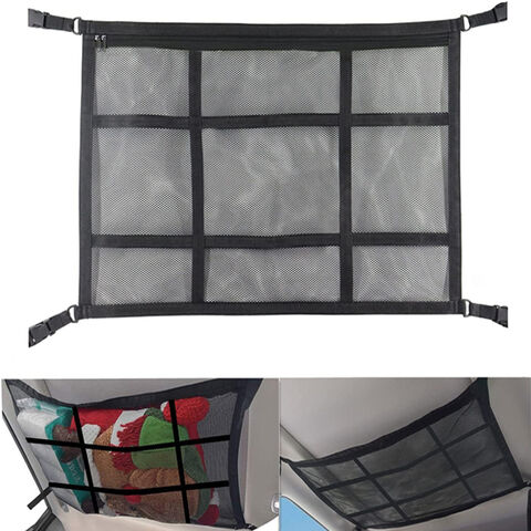 Car Ceiling Cargo Net Strong Load-Bearing Mesh Car Roof Storage Organizer  Large Capacity Space Saving Car Ceiling Net Storage Bag Car Interior