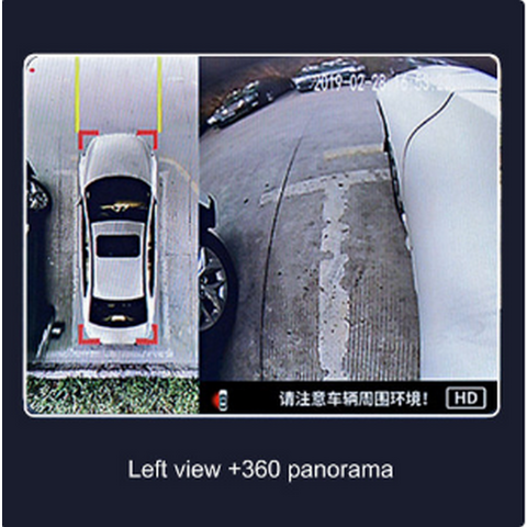 Caméra de voiture universelle à 360 ° à vue panoramique 360 degrés avant  arrière gauche droite