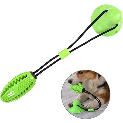 Dog Chew Toys, Dogs Training Treats Teething Rope Toys with Suction Cup for  Boredom, Indoor Interactive