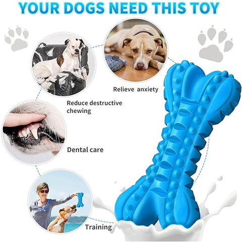 Almost Indestructible Dog Toys For Aggressive Chewers Large Breed, Squeaky Dog  Toys,tough Rubber Dog Toys For Medium Dogs Indestructible Puppy Chew