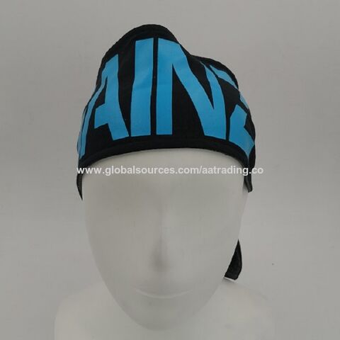 Bandeaux de sport pour hommes de couleur bleue avec logo personnalisé, tissu confortable, bandeau de tête cool pour hommes