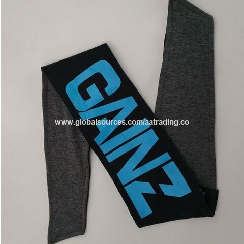 Bandeaux de sport pour hommes de couleur bleue avec logo personnalisé, tissu confortable, bandeau de tête cool pour hommes