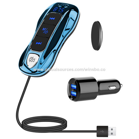 LED Display Dual USB Charger Bluetooth 5.0 Wireless Handsfree Car