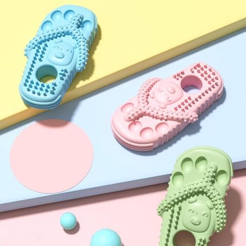 Pet Dog Chew Toy Funny Sneakers Shoes Shape Dog Teeth Cleaning Bite Sound  Toys For Dog