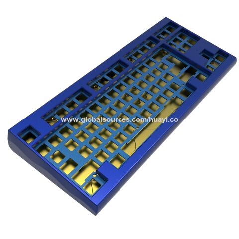 Juego de Teclas para Teclado Mecánico CNC Industrial, Carcasa Superior e Inferior de Aluminio y Acero Inoxidable Maquinadas por CNC