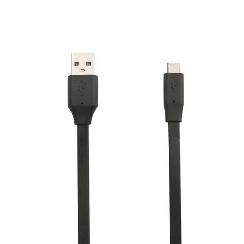 Cable USB 2.0 JXD-US1046-2, Cable USB a Micro USB Plano, Cable Micro Plano