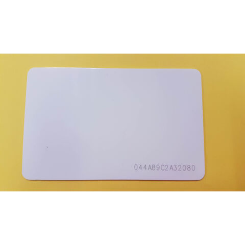 Carte RFID PVC ISO, Blanche, NTAG 213, 13.56 MHz, Lecture/Écriture (R/W)