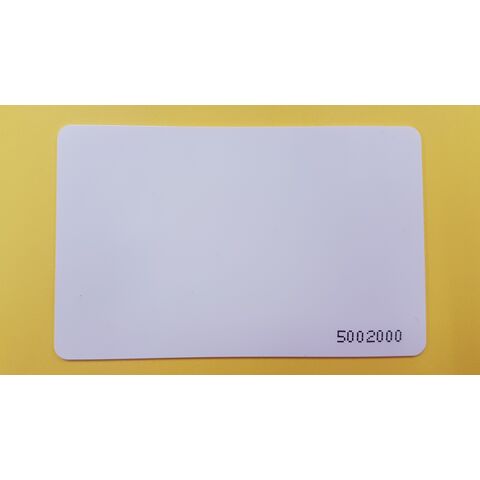 Carte RFID PVC ISO, Blanche, NTAG 213, 13.56 MHz, Lecture/Écriture (R/W)