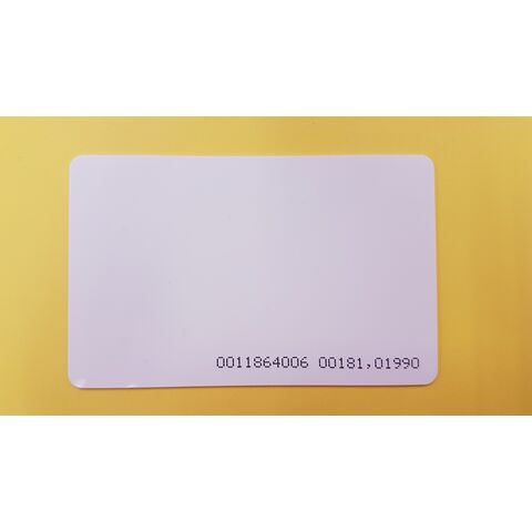 Carte RFID PVC ISO, Blanche, NTAG 213, 13.56 MHz, Lecture/Écriture (R/W)