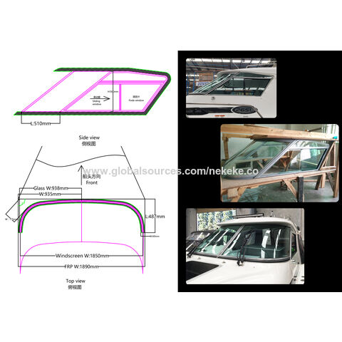 Nekeke Marine Boat Hardtop Yacht Customization Windshield - China